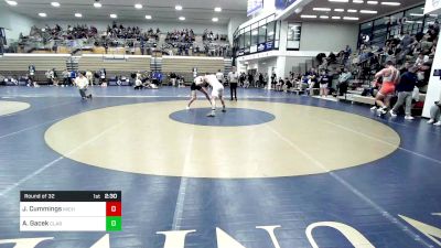 184 lbs Round Of 32 - Jack Cummings, Michigan vs Adrian Gacek, Clarion