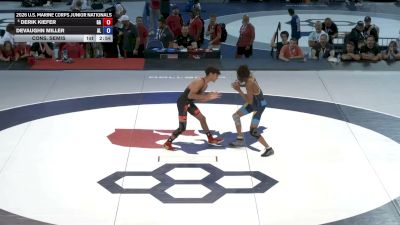 106 lbs Cons. Semis - Derik Kiefer, Georgia vs DeVaughn Miller, Alabama