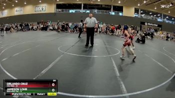 64 lbs Round 1 - Orlando Cruz, Cali Red vs Jameson Lohr, New Kent WC