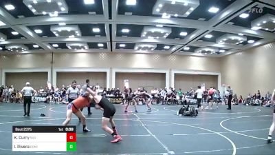 132 lbs Consi Of 32 #1 - Kaden Curry, Silverback WC vs Isaiah Rivera, Dominators WC