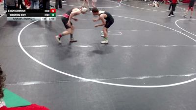 144 lbs Champ. Round 4 - Colton Coy, Kimberly Bulldog Wrestling Club vs Evan Dirman, Boise High School Wrestling