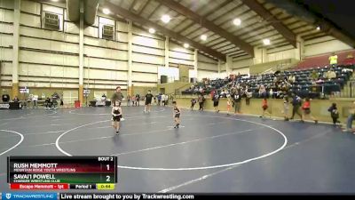 45+ Quarterfinal - Rush Memmott, Mountain Ridge Youth Wrestling vs Savai`i Powell, Charger Wrestling Club