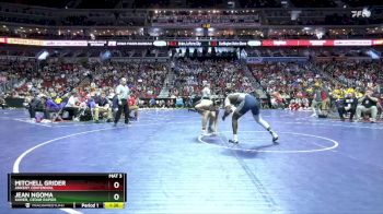 3A-215 lbs 7th Place Match - Mitchell Grider, Ankeny Centennial vs Jean Ngoma, Xavier, Cedar Rapids