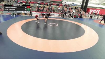 124 lbs Semifinal - Isabella Devito, Lock Haven University vs Kalli Roskos, Ursinus