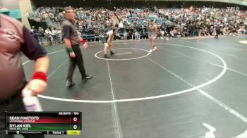 190 lbs Cons. Round 6 - Dylan Kiel, Vista Del Lago vs Sean Magtoto, Cathedral Catholic