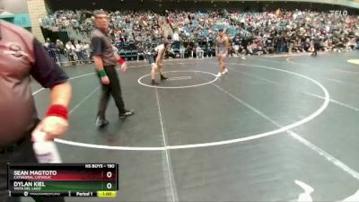 190 lbs Cons. Round 6 - Dylan Kiel, Vista Del Lago vs Sean Magtoto, Cathedral Catholic