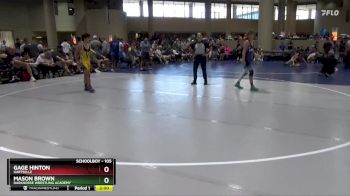 105 lbs Round 2 - Mason Brown, Darkhorse Wrestling Academy vs Gage Hinton, Hartselle