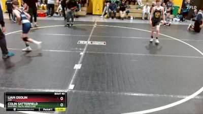 80 lbs Round 2 - Colin Satterfield, Eastside Youth Wrestling vs Liam Osolin, C2X