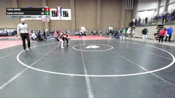 135B 3rd Place Match - Karli Sickels, Frontenac vs Yara Omar, Park Hill