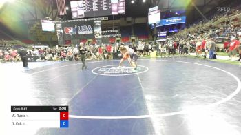 120 lbs Cons 8 #1 - Anthony Ruzic, Illinois vs Talen Eck, Idaho