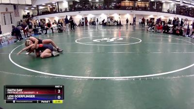 103 lbs Round 4 (16 Team) - Faith Day, Frostburg Sate University vs Lexi Doerflinger, Hiram