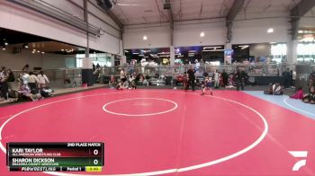 65 lbs 2nd Place Match - Kari Taylor, All American Wrestling Club vs Sharon Dickson, Brazoria County Wrestling
