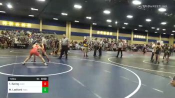 Match - Travis Ewing, Academy Of Wrestling vs Michael Ladkani, Tesoro High School