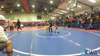 35 lbs Semifinal - Chet Clay, Skiatook Youth Wrestling vs Baxter Sellers, Salina Wrestling Club