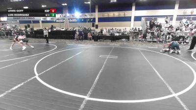 165 lbs Quarterfinal - Lewis Goff, Newport Harbor vs Luis Rodriguez, Az Cross Train