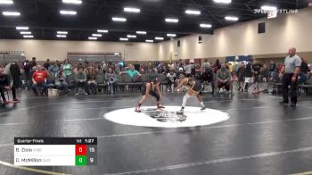 80 lbs Quarterfinal - Ben Ziola, Nebraska Elite vs Darius McMillon, Quest School Of Wrestling (PA)