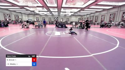 92 lbs Semifinal - Samson Grove, Pa vs Kason Wesby, Va