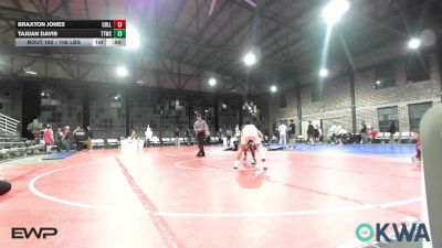 106 lbs 2nd Place - Braxton Jones, Collinsville Cardinal Youth Wrestling vs Tajuan Davis, Team Tulsa Wrestling Club