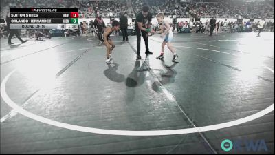 58 lbs Round Of 16 - Sutton Stites, Raw Wrestling Club vs Orlando Hernandez, Ardmore Takedown Club