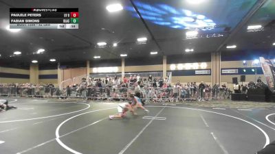 82 lbs Consi Of 16 #2 - Paulele Peters, LV Bears WC vs Fabian Simons, Black Flag Wr Ac