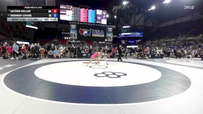 110 lbs Cons. Quarters - Jayden Keller, MO vs Serineh Crane, CA