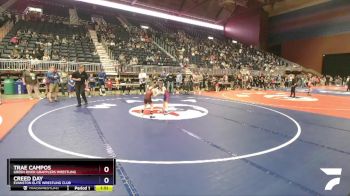 53 lbs Quarterfinal - Trae Campos, Green River Grapplers Wrestling vs Creed Day, Evanston Elite Wrestling Club