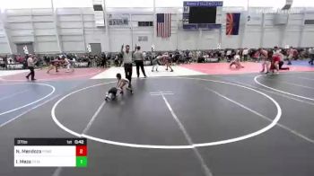 37 lbs Rr Rnd 2 - Nixon Mendoza, Powerline Wrestling vs Isaiah Meza, Total Kaos WC