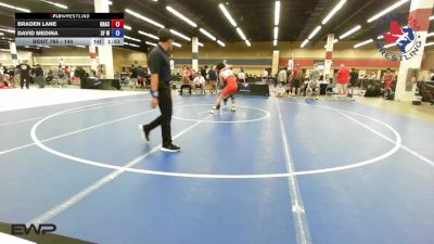144 lbs Consi Of 4 - Braden Lane, Gracie Barra Westchase Wrestling Club vs David Medina, 3F Wrestling