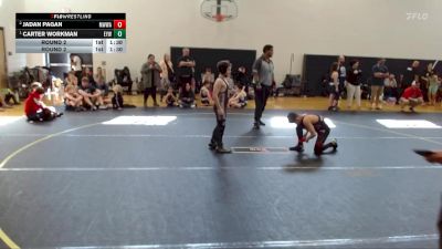 90 lbs Round 2 - Jadan Pagan, Mighty Warriors Wrestling Acad vs Carter Workman, WCW