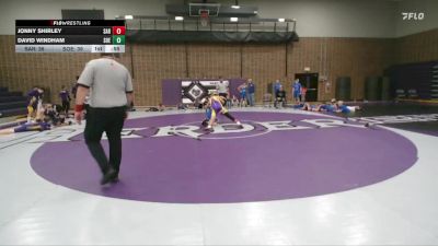 138 lbs Finals (2 Team) - David Windham, Southeast vs Jonny Shirley, Saratoga Middle School