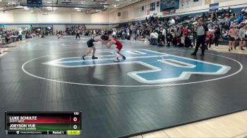 133 lbs Cons. Round 3 - Luke Schultz, Scott West vs Joeyson Vue, Minneapolis Camden