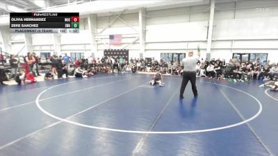 102 lbs Placement (4 Team) - Zeke Sanchez, Sanderson Wrestling Academy vs Olivia Hernandez, Warriors Of Christ