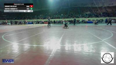 160 lbs Consi Of 8 #1 - Jimmie Wildcat, Pawhuska Huskies JH vs Justin Hebert II, Poteau