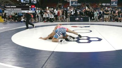 144 lbs Cons. Quarters - Cole Speer, Ohio vs Kamdyn Borrero, Pennsylvania