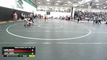 80 lbs Cons. Round 1 - Cole Jones, Honey Badger Wrestling vs Lane Smith, Savannah Youth