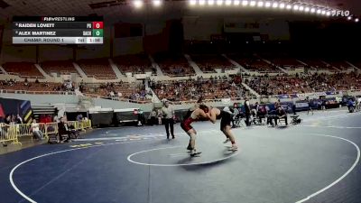 175-D4 Champ. Round 1 - Alex Martinez, St. Augustine Catholic High School vs Raiden Lovett, Page High School