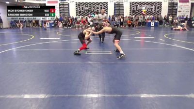 122 lbs Final - Jack Stonebraker, West Allegheny vs Sanchir Edington, Bishop McCort
