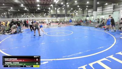 113 lbs Finals (2 Team) - Kam Dotson, JEFFERSON WRESTLING CLUB vs Terriel Cooke, PIT BULL WRESTLING ACADEMY