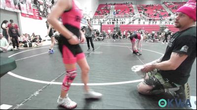 65-75 lbs Rr Rnd 1 - Millie Bishop, Redskins Wrestling Club vs Lakely Kraft, Bridge Creek Youth Wrestling