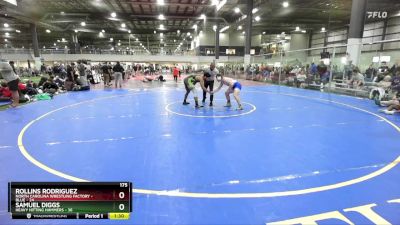 175 lbs Round 3 (4 Team) - Rollins Rodriguez, NORTH CAROLINA WRESTLING FACTORY - BLUE vs Samuel Diggs, HEAVY HITTING HAMMERS