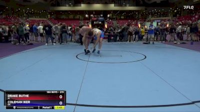 215 lbs Cons. Round 2 - Drake Buthe, IA vs Coleman Iker, OK