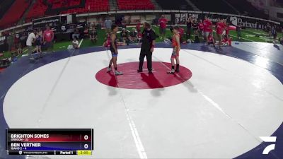 110 lbs Cross Bracket (8 Team) - Brighton Somes, Oregon vs Ben Vertner, Idaho 2