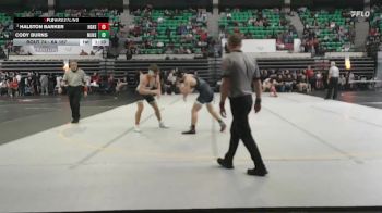 6A 157 lbs Champ. Round 2 - Halston Barker, Athens vs Cody Burns, Mortimer Jordan HS