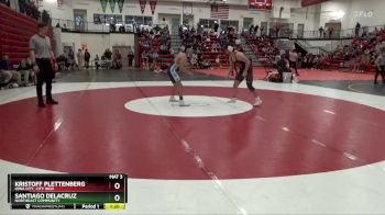 165 lbs Cons. Round 3 - Santiago DeLaCruz, Northeast Community vs Kristoff Plettenberg, Iowa City, City High