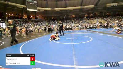 92 lbs Round Of 16 - Tru Jones, Elgin Wrestling vs Keylan Freeman, Skiatook Youth Wrestling 2022-23