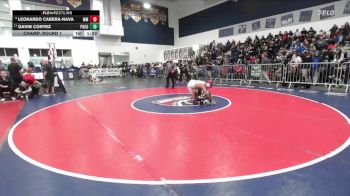 126 lbs Champ. Round 1 - Gavin Cortez, Pacifica/Oxnard vs Leonardo Cabera-Nava, Murrieta Mesa