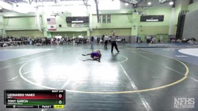 120 lbs Cons. Round 2 - Tony Garcia, GRANADA HILLS vs Leonardo Yanez, BELL