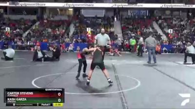 88 lbs Quarterfinal - Kash Garza, Emporia vs Carter Stevens, Plainville