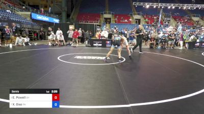 100 lbs Semis - Ethan Powell, OH vs Xavier Diaz, PA