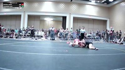 123 lbs Quarterfinal - Crystal Loera, Garden City HS vs Katherine Love, Royalty WC